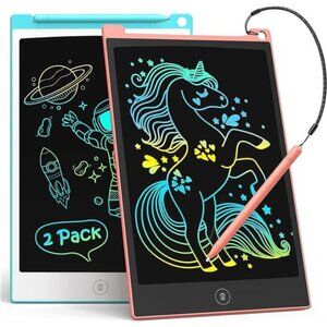 2 Pack LCD Writing Tablet, 8.5 Inch Colorful Doodle Board Drawing Tablet for Kid